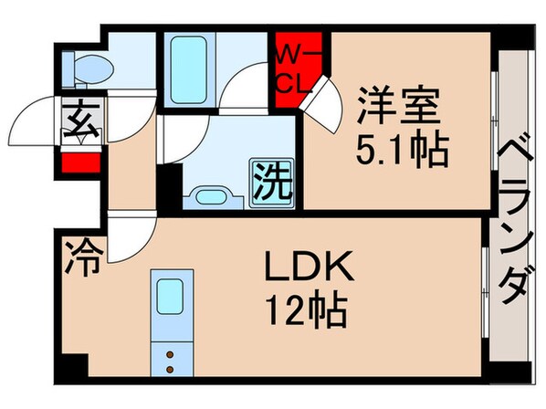 ONE ROOF FLAT TSUKISHIMAの物件間取画像